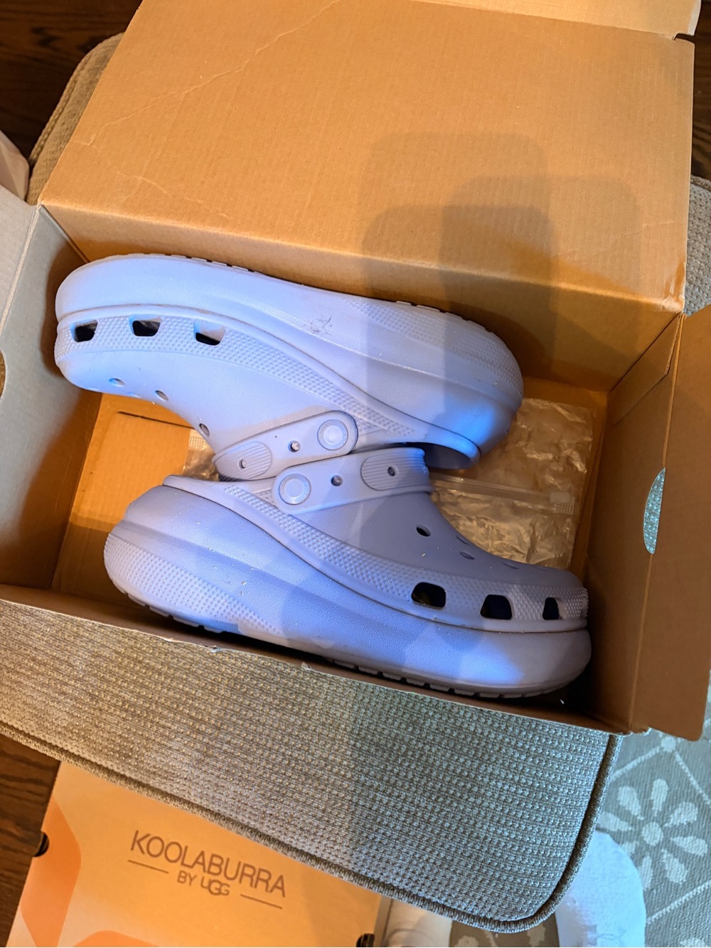 CROCS ladies platform in purple